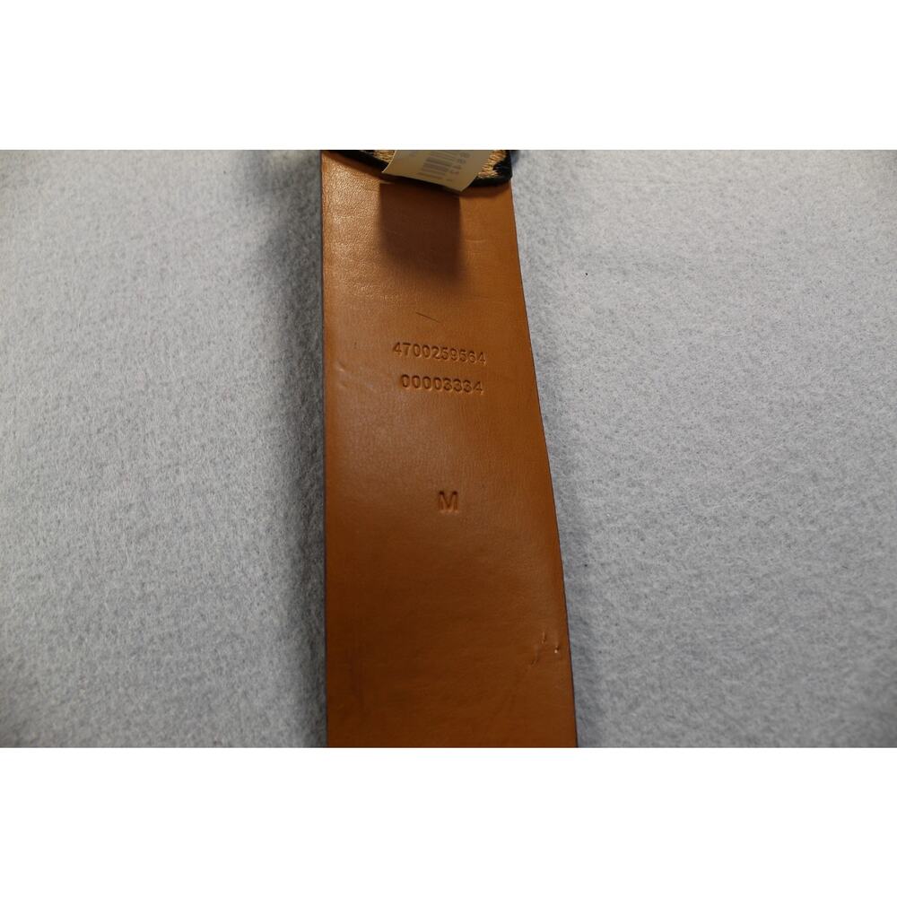 Lauren Ralph Lauren Belt Women's M Brown Leopard Print Wide Waist Leather Buckle - Picture 14 of 15